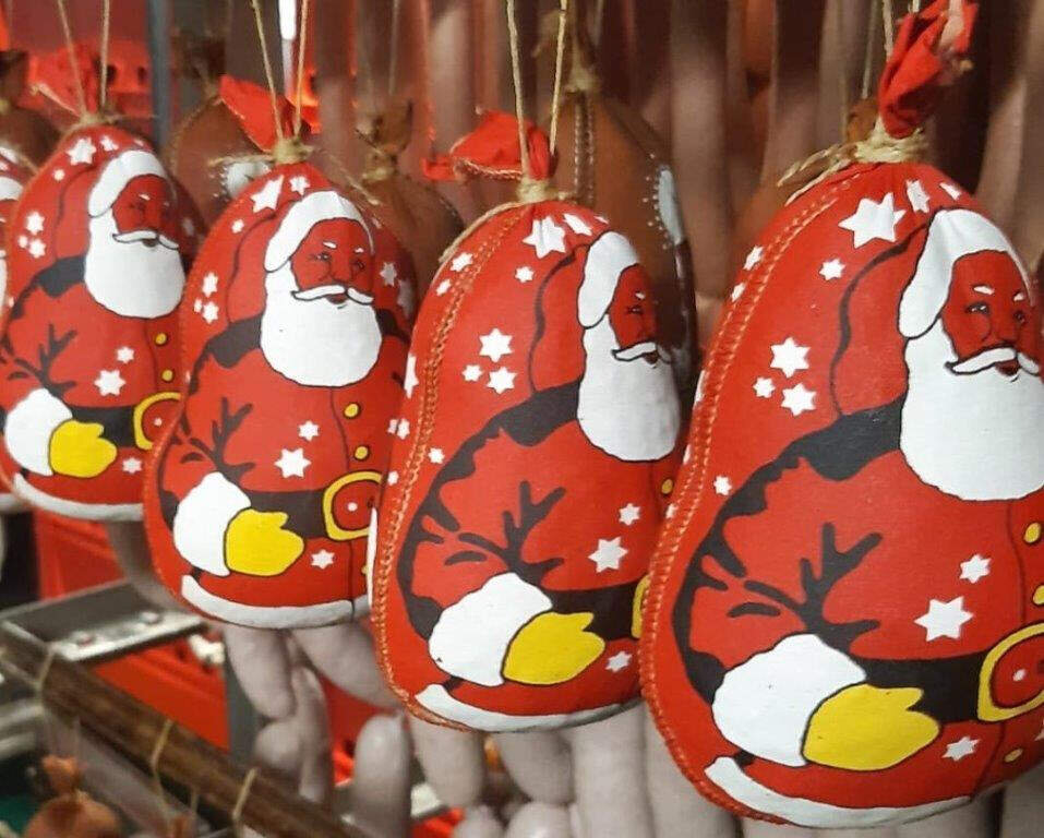 Wurscht als Weihnachtsmann